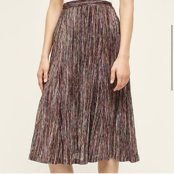 Anthropologie Maeve Multicolored Wynne Midi Skirt M - Picture 2 of 14